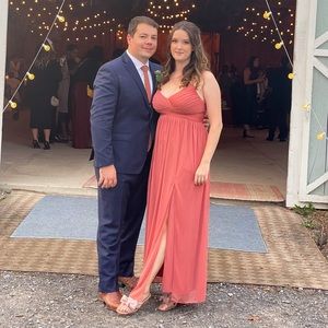 DB Sedona bridesmaid dress with lace up back